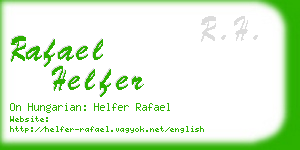 rafael helfer business card